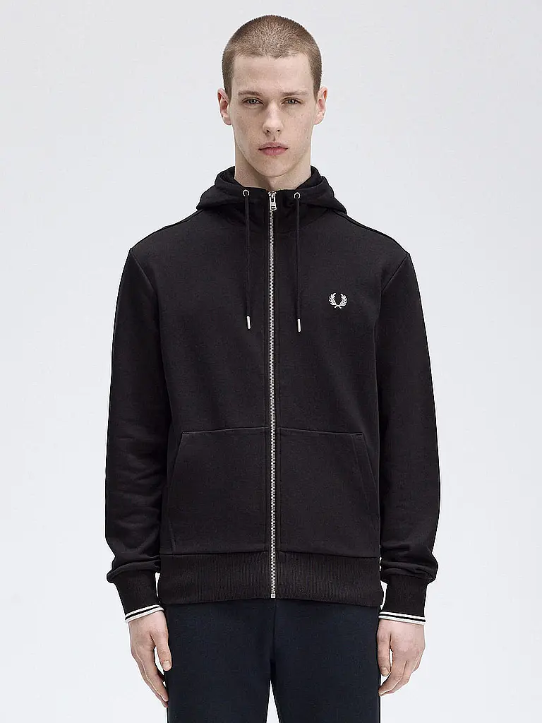 FRED PERRY | Sweat-shirt zippé | Noir