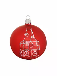 FREEDOM | Boule de Noël "Schlossberg" (rouge mat) | Rouge