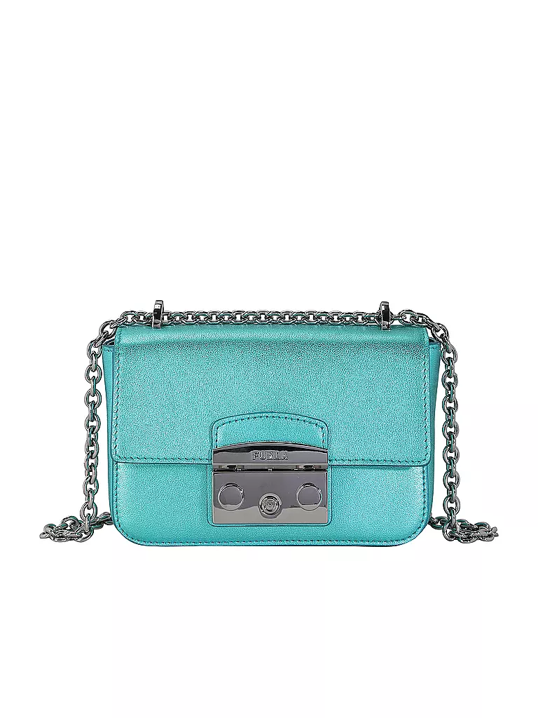 FURLA | Ledertasche - Mini Bag METROPOLIS | Bleu clair