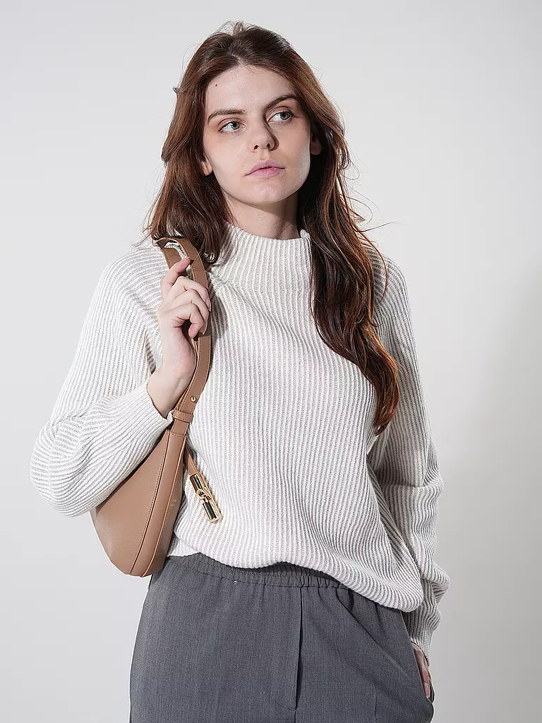 FURLA | Ledertasche - Schultertasche GOCCIA Small | Beige