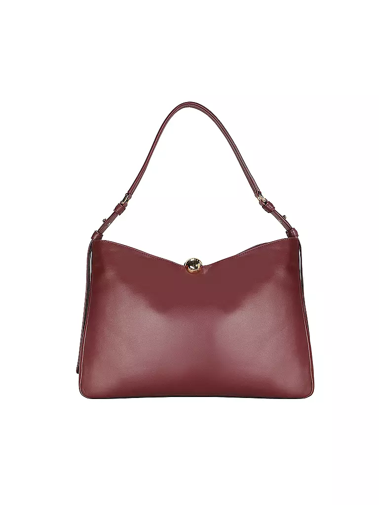 FURLA | Ledertasche - Schultertasche SFERA SOFT Large | Rouge foncé
