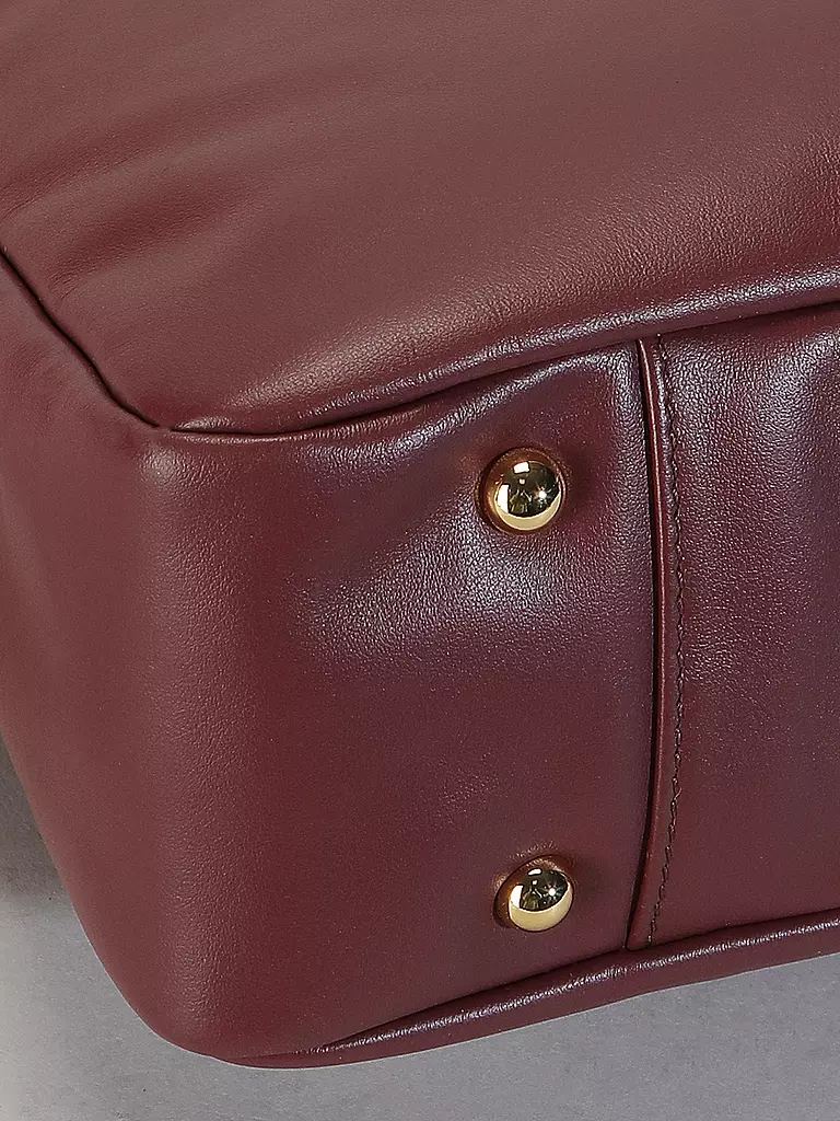 FURLA | Ledertasche - Schultertasche SFERA SOFT Large | Rouge foncé