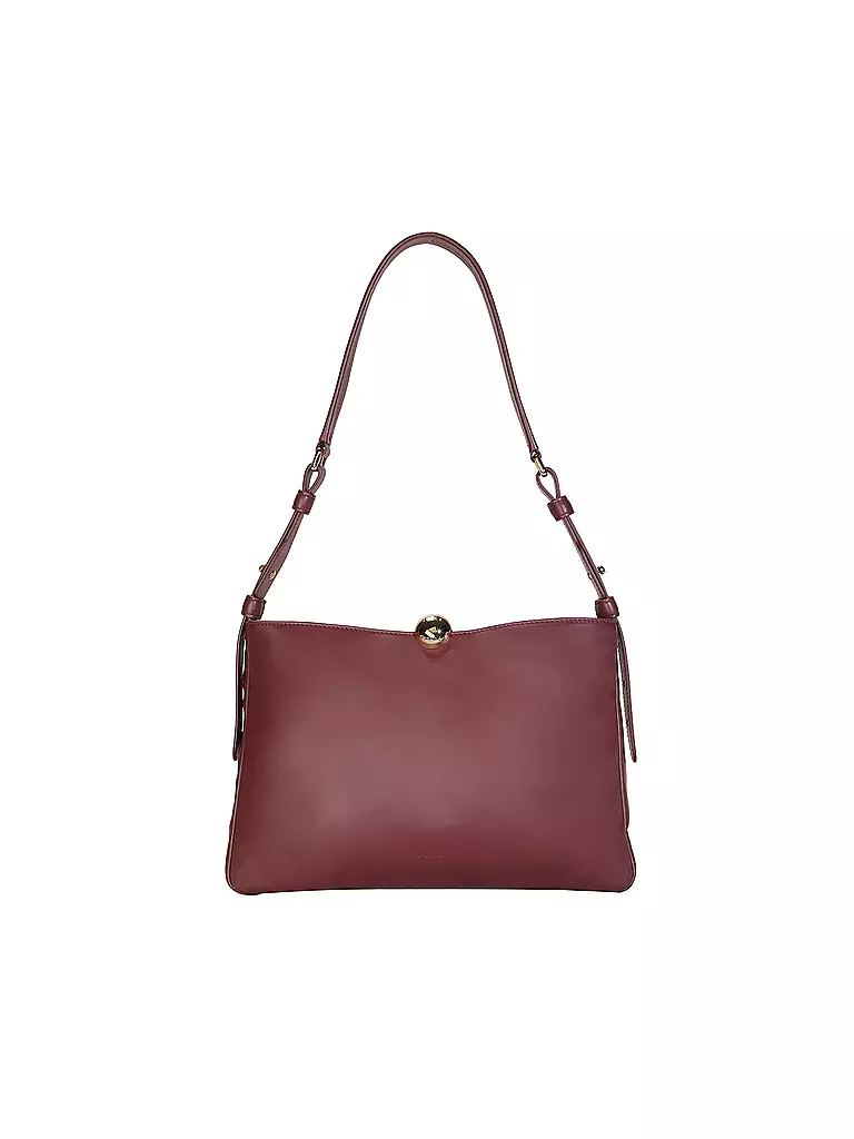 FURLA | Sac en cuir - Sac bandoulière SFERA SOFT Medium | Rouge foncé
