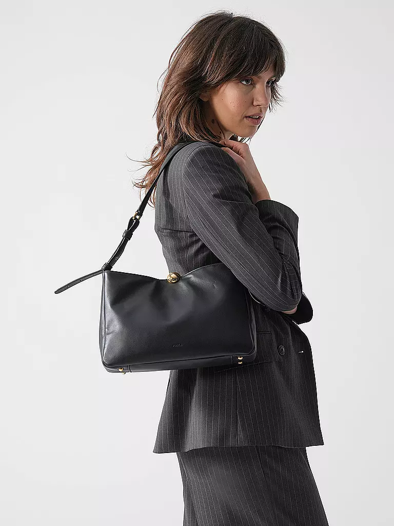 FURLA | Sac en cuir - Sac bandoulière SFERA SOFT Medium | Noir
