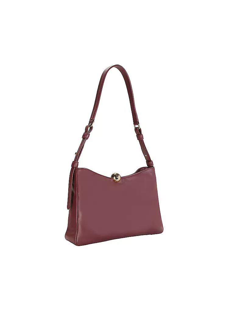FURLA | Sac en cuir - Sac bandoulière SFERA SOFT Medium | Rouge foncé