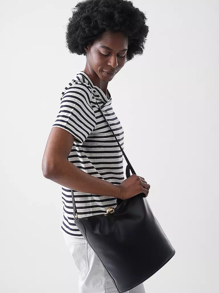 FURLA | Sac en cuir - Sac seau SFERA | schwarz