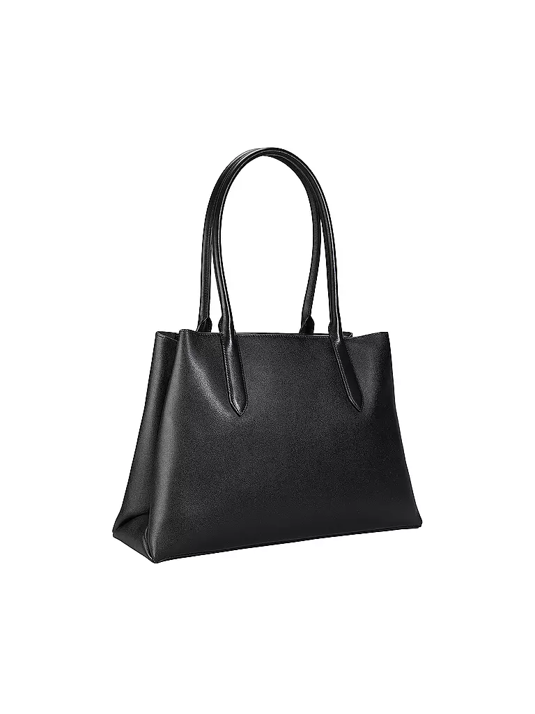 FURLA | Sac en cuir - Shopper MERIDIANA Large | schwarz