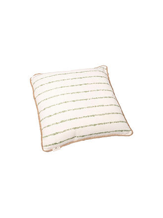 FYNCH-HATTON | Coussin garni KARIAMA 40x40cm Vert Feuille Rayé