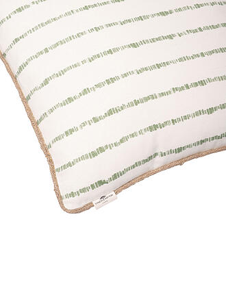 FYNCH-HATTON | Coussin garni KARIAMA 40x40cm Vert Feuille Rayé
