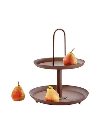 FYNCH-HATTON | Présentoir à 2 étages MANDAAZI Noyer