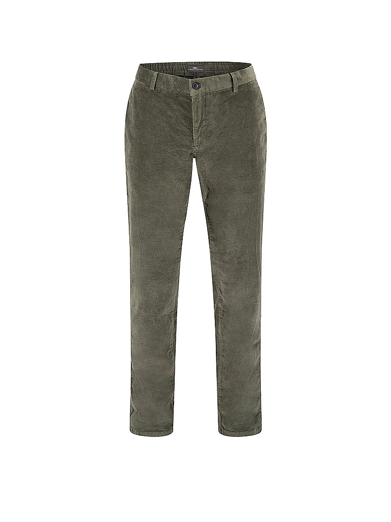 Pantalon en velours côtelé vert foncé 36/L32