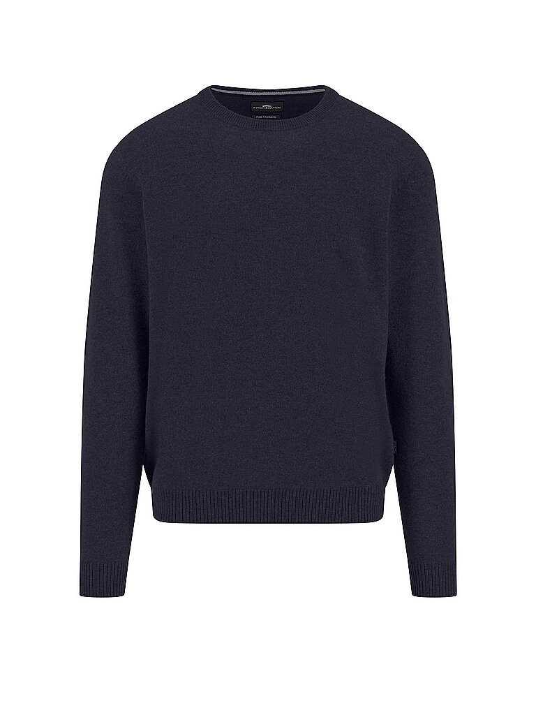 Pull en cachemire bleu marine XXL