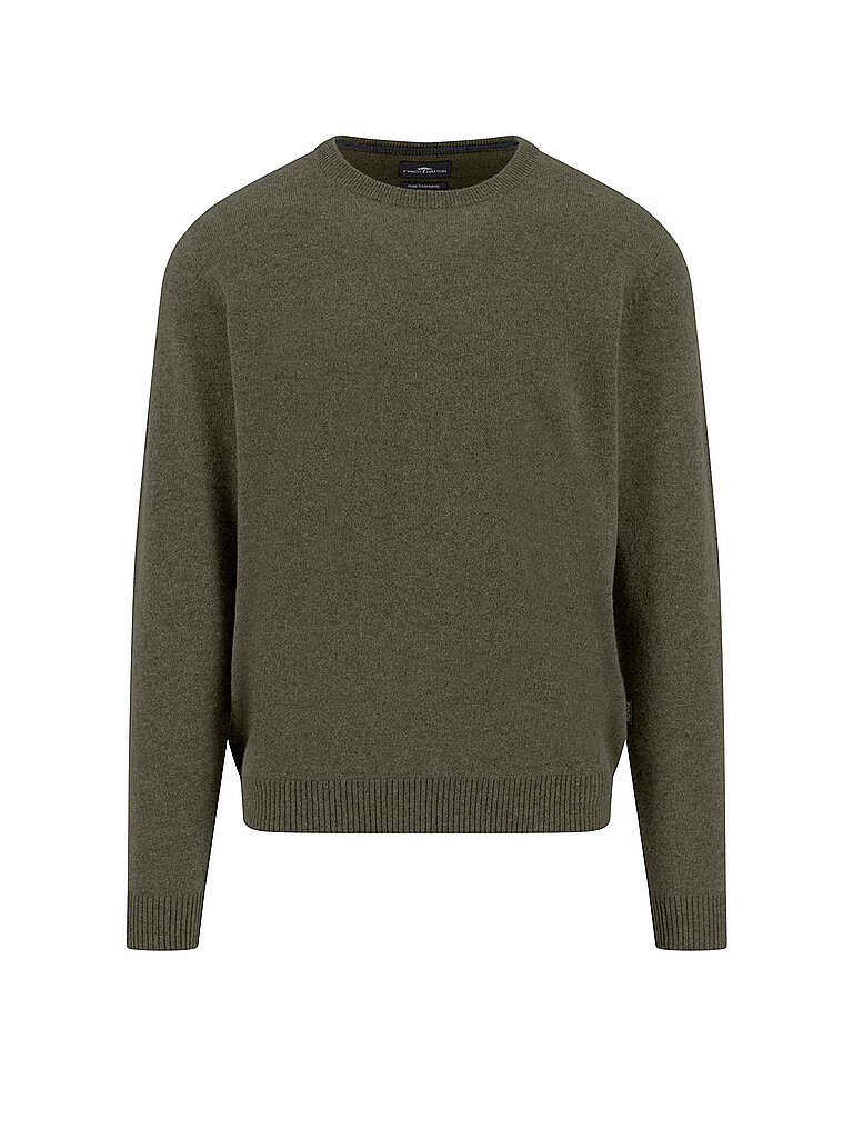 Pull en cachemire vert foncé XXXL