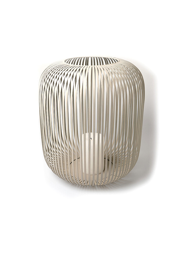 FYNCH-HATTON+Lanterne+LIG+Medium+35,5x30cm+Gris+elephant+gris+clair