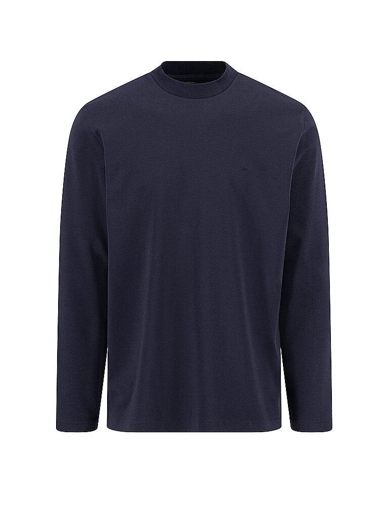 T-shirt Ă manches longues bleu marine 4XL