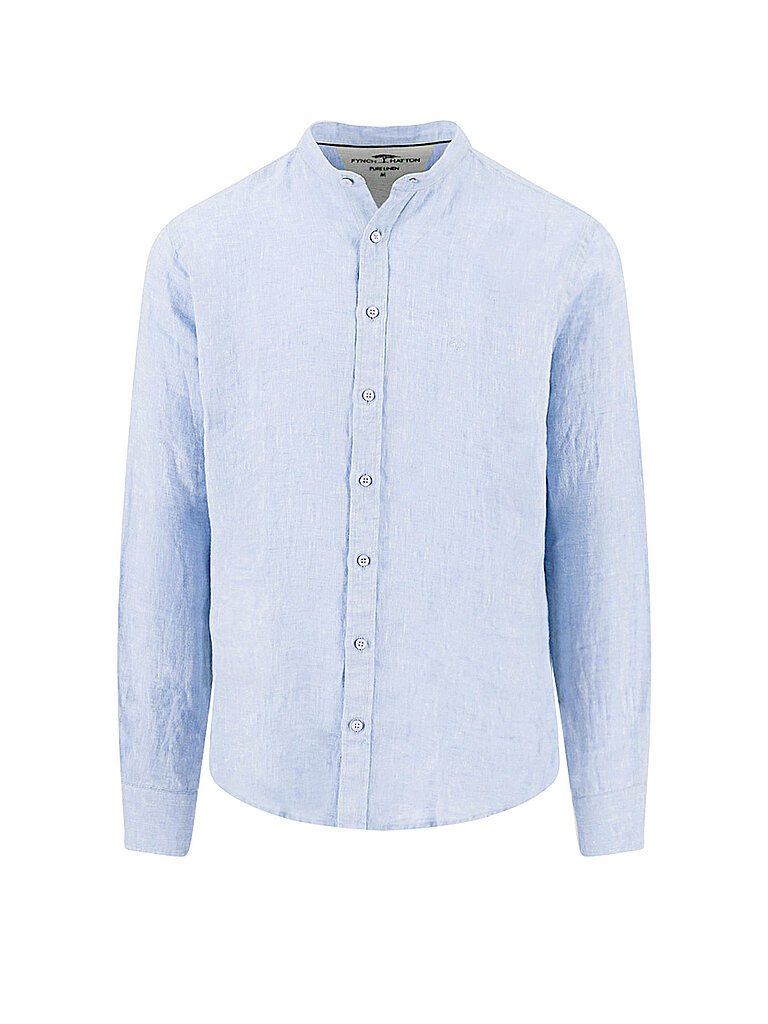 Chemise en lin bleu clair L