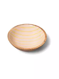 FYNCH-HATTON | Bol 30cm SINGITA Leaf Green Stripe | Jaune