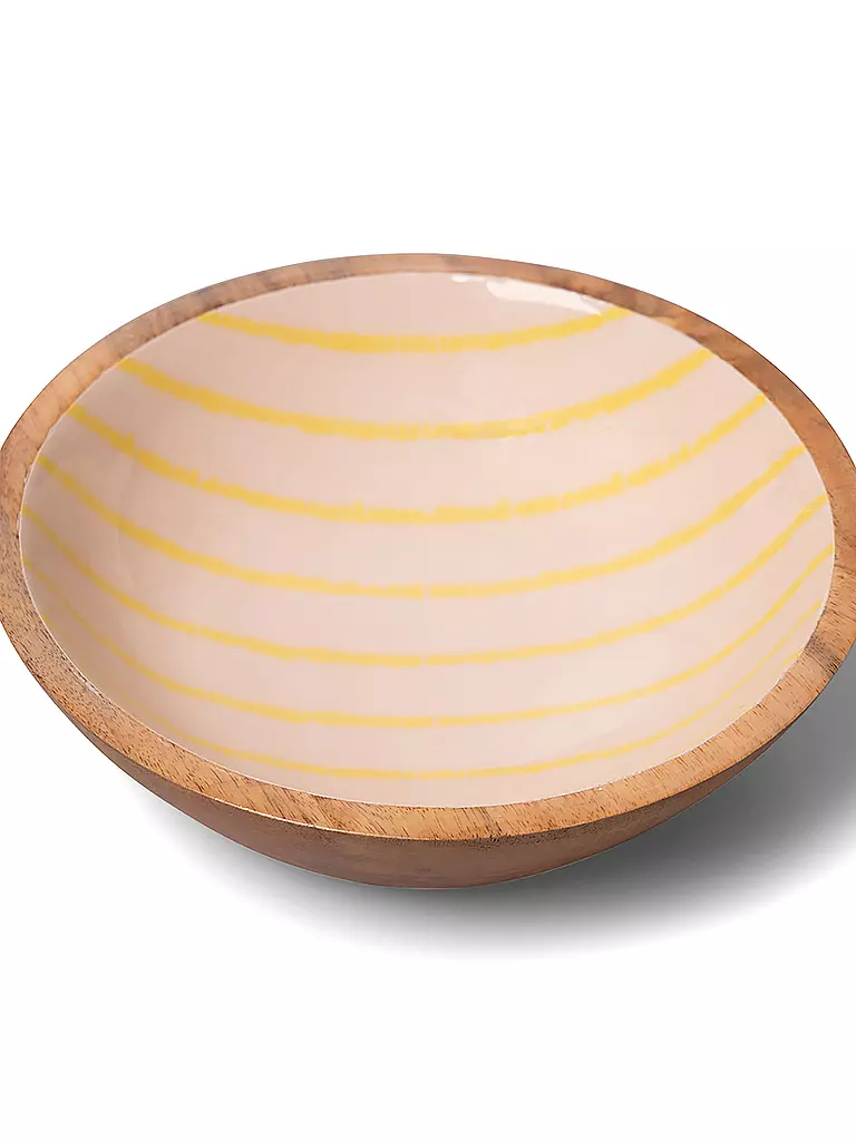 FYNCH-HATTON | Bol 30cm SINGITA Lemon Stripe | Jaune