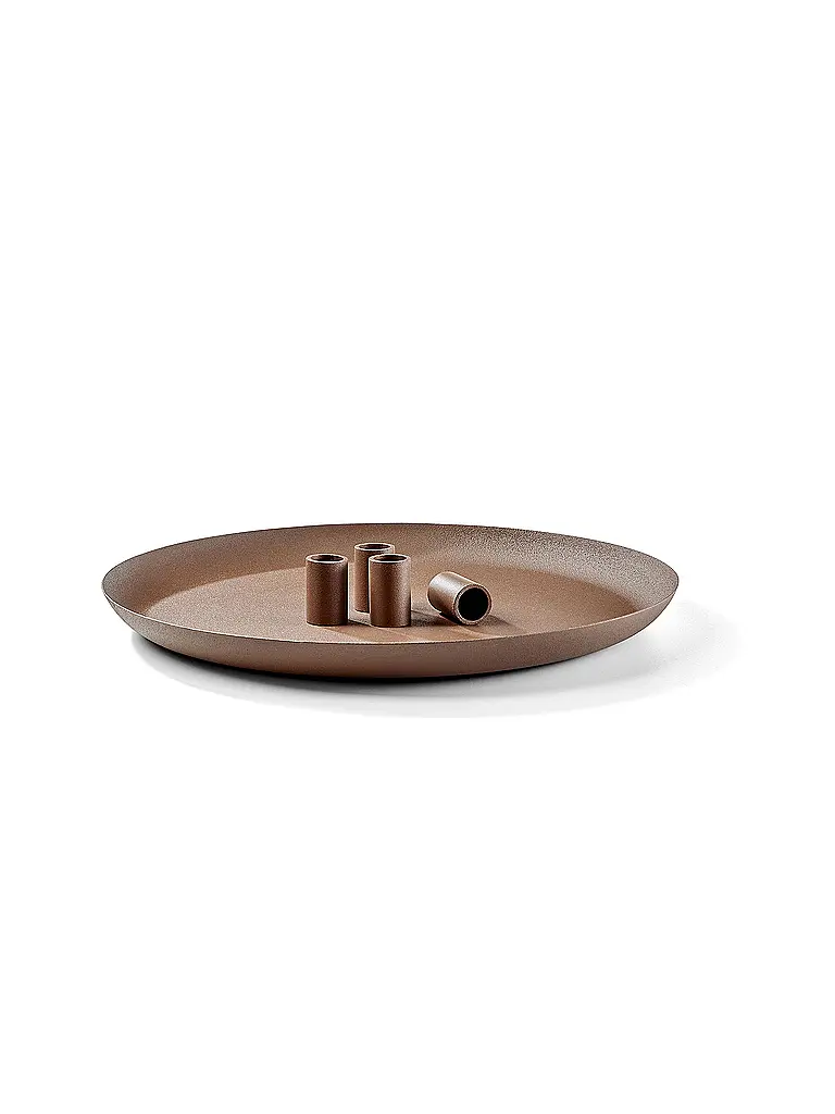 FYNCH-HATTON | Bougeoir 30cm MIOTO Walnut | Marron clair