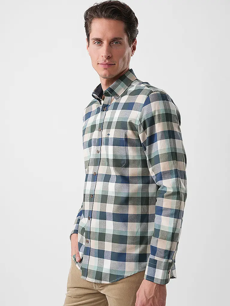 FYNCH-HATTON | Chemise en flanelle coupe droite | 