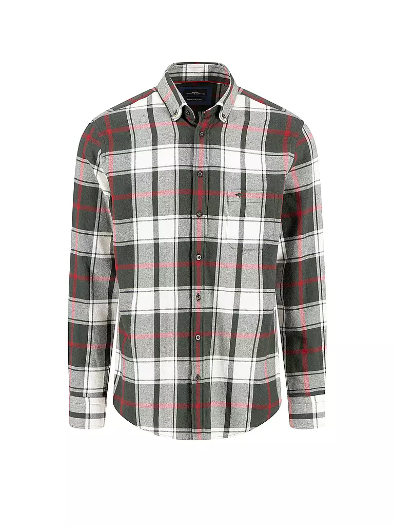 FYNCH-HATTON | Chemise en flanelle coupe regular | Vert