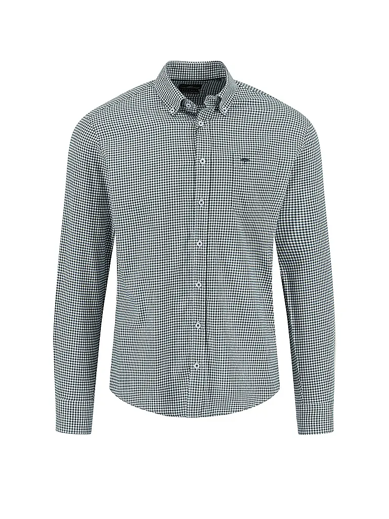 FYNCH-HATTON | Chemise en flanelle coupe regular | Bleu foncé