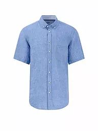 FYNCH-HATTON | Chemise en lin coupe décontractée | Bleu
