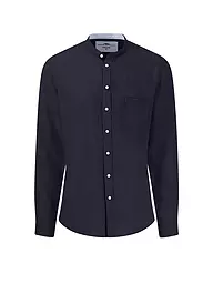 FYNCH-HATTON | Chemise en lin coupe décontractée | Bleu foncé