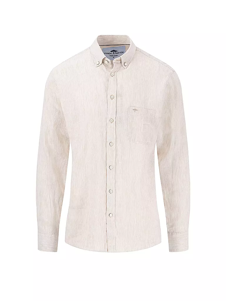 FYNCH-HATTON | Chemise en lin coupe décontractée | beige
