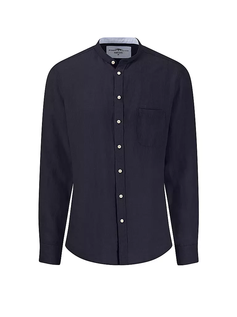 FYNCH-HATTON | Chemise en lin coupe décontractée | dunkelblau