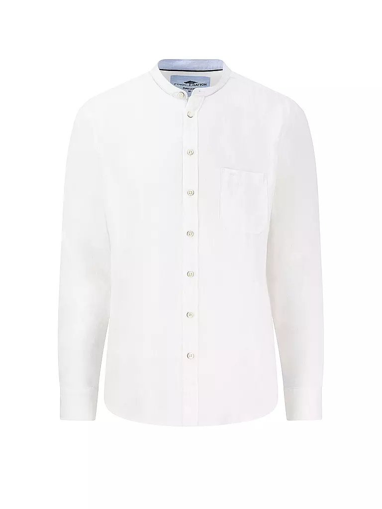 FYNCH-HATTON | Chemise en lin coupe décontractée | weiss