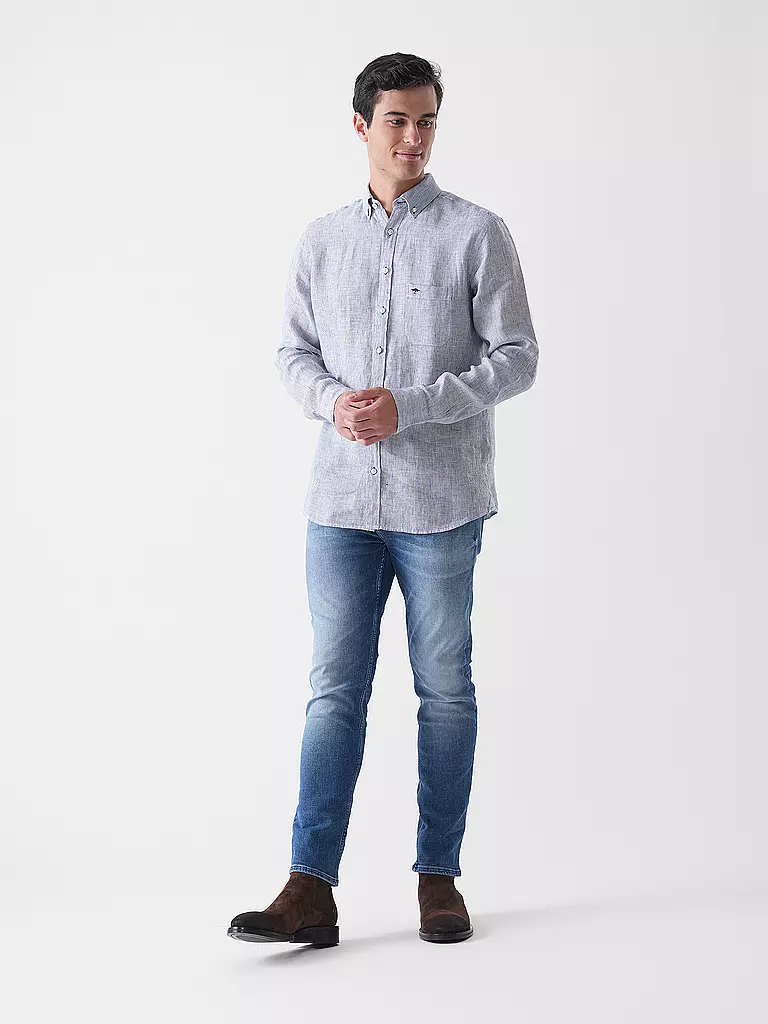 FYNCH-HATTON | Chemise en lin coupe décontractée | blau