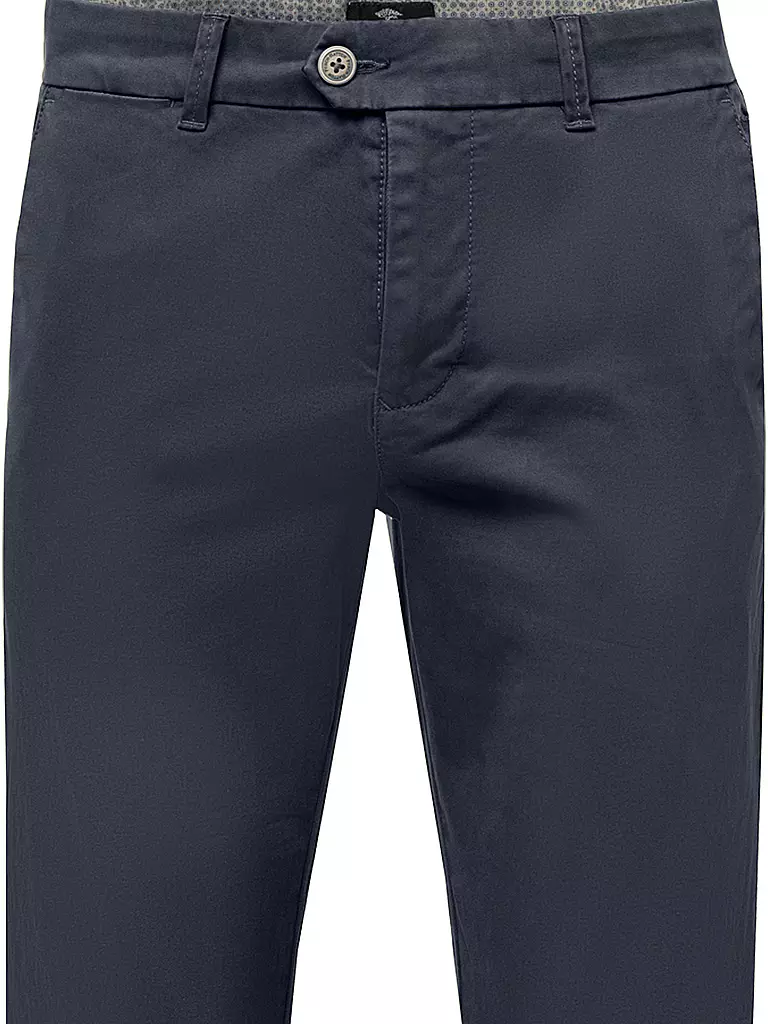 FYNCH-HATTON | Chino Coupe Moderne | Bleu foncé