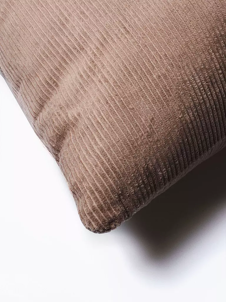 FYNCH-HATTON | Coussin garni CORD WANJA 50x50cm Gris Éléphant | Gris clair