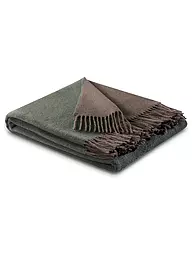 FYNCH-HATTON | Couverture en laine - Plaid KIBO 130x170cm Nature Sable | Vert foncé