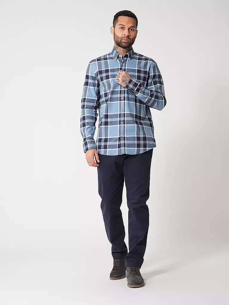 FYNCH-HATTON | Hemd Casual Fit | Bleu foncé