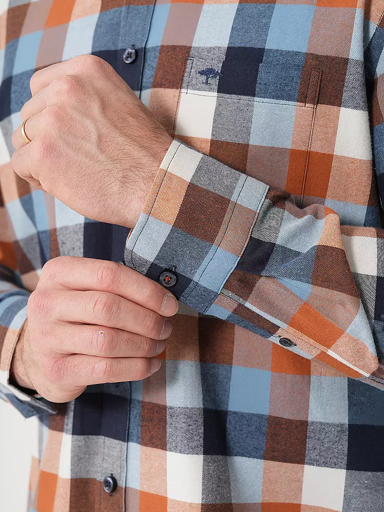 FYNCH-HATTON | Hemd Casual Fit | Marron