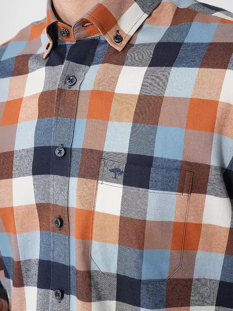 FYNCH-HATTON | Hemd Casual Fit | Marron
