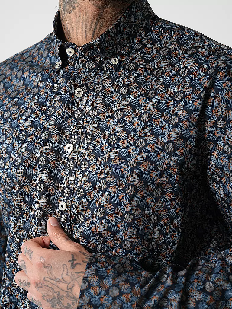 FYNCH-HATTON | Hemd Casual Fit | Marron