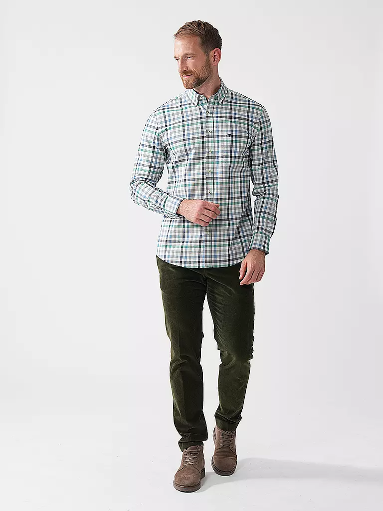 FYNCH-HATTON | Hemd Regular Fit  | Vert clair