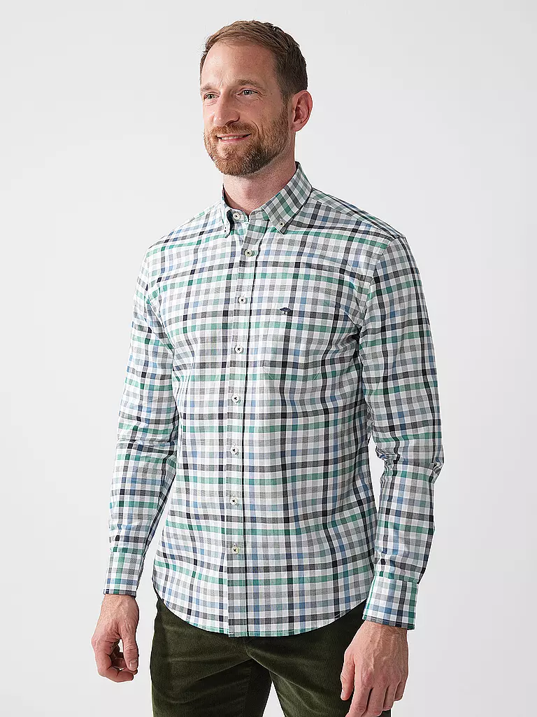 FYNCH-HATTON | Hemd Regular Fit  | Vert clair