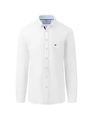 FYNCH-HATTON | Leinenhemd Casual Fit | Blanc