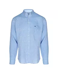 FYNCH-HATTON | Leinenhemd Casual Fit | Bleu