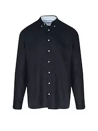 FYNCH-HATTON | Leinenhemd Casual Fit | Bleu foncé
