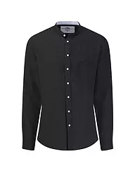 FYNCH-HATTON | Chemise en lin coupe décontractée | Noir