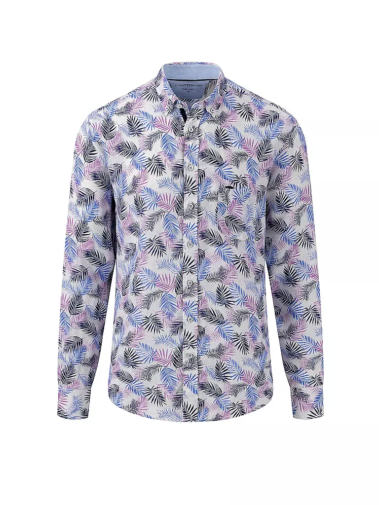 FYNCH-HATTON | Leinenhemd Casual Fit | Lilas