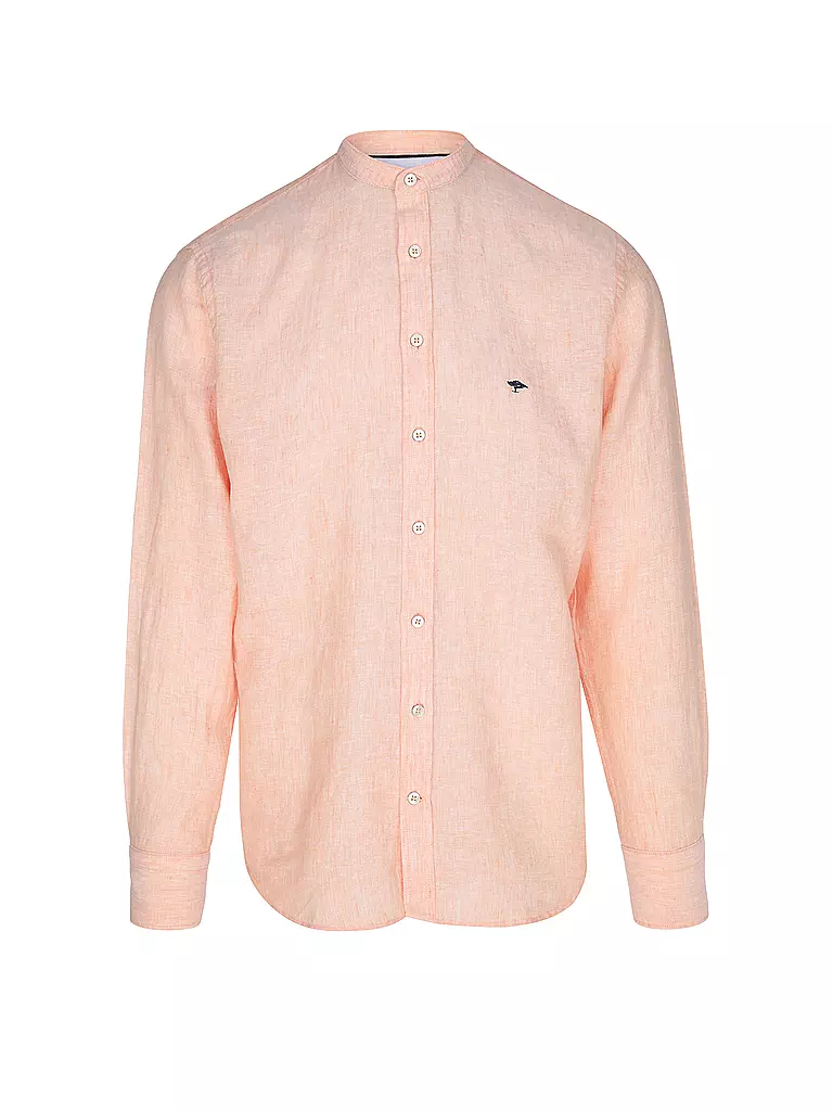 FYNCH-HATTON | Leinenhemd Casual Fit | Orange