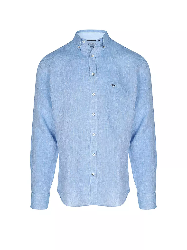 FYNCH-HATTON | Leinenhemd Casual Fit | Bleu