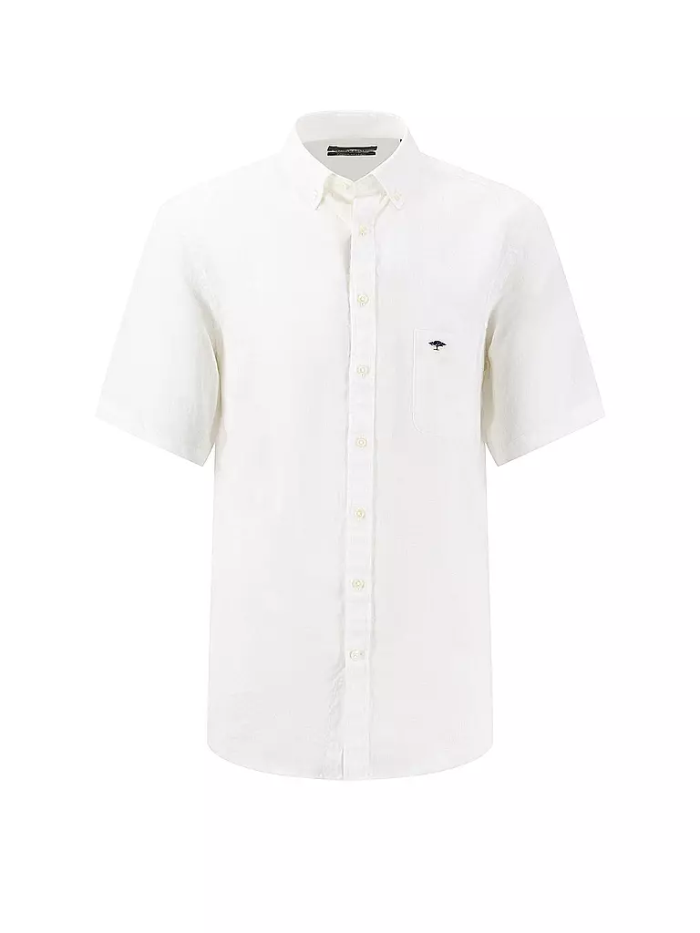 FYNCH-HATTON | Leinenhemd Casual Fit | weiss