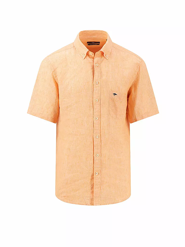 FYNCH-HATTON | Leinenhemd Casual Fit | Orange